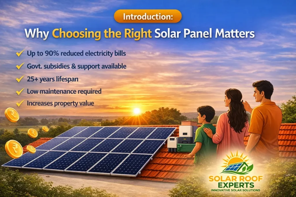 Right Solar Panel For the Home by Solar Roof Experts